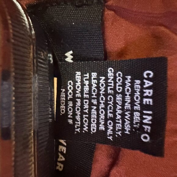 High Waisted Red Faux Leather Pants - Size 12 - Picture 9 of 11